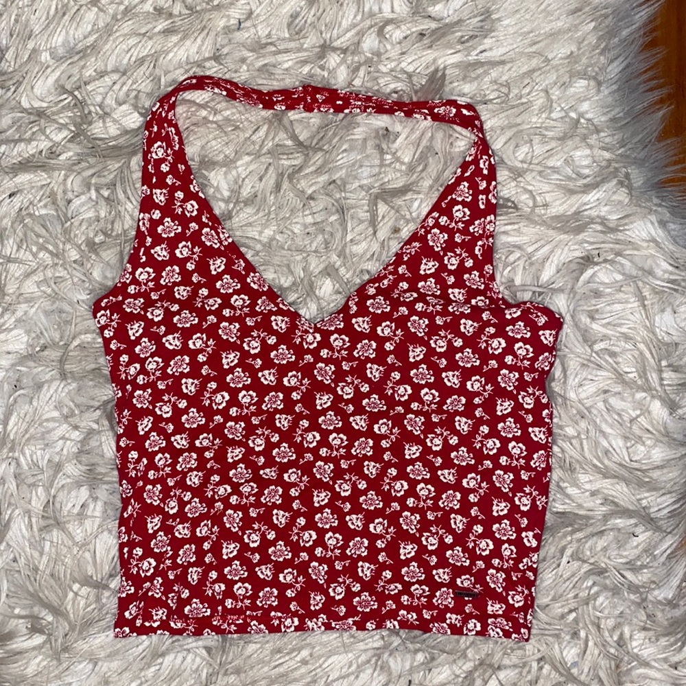 Hollister cropped halter top